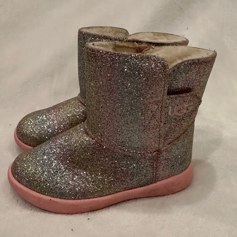 UGG Toddler Boots Keelan Glitter Shoes sz 6 UGG Glitter Boots